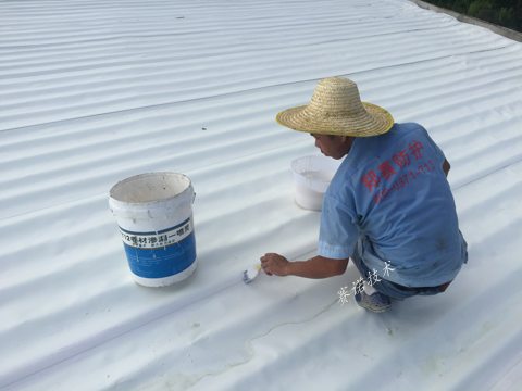 中山彩鋼瓦屋面防水防腐用賽諾PAWM卷材整體處理案例